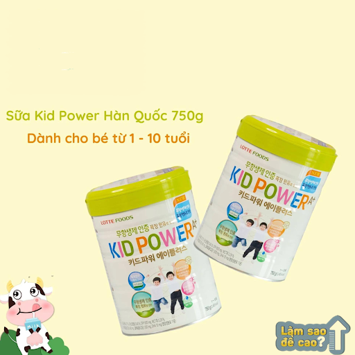 Sữa tăng chiều cao Kid Power A+ phù hợp cho trẻ từ 1-10 tuổi