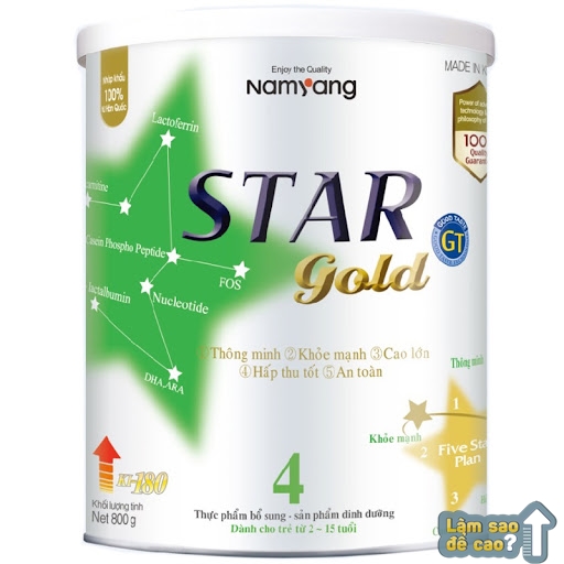 Sữa tăng chiều cao Star Gold số 4